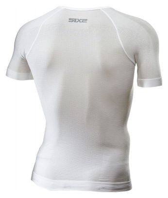 Camiseta interior Sixs TS1L de manga corta blanco / carbono