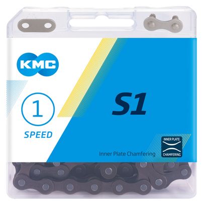 KMC S1 Single Speed 1/8'' Braun 112 Glieder Kette