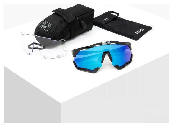 小物 Scicon AEROSHADE Black Aeroshade Kunken Sport Sunglasses | Scicon Sports