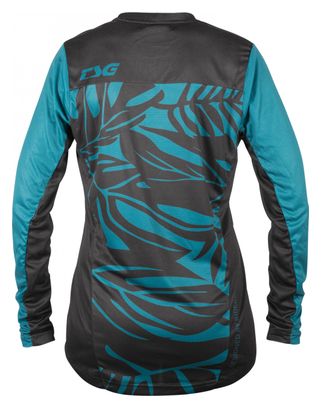 Maglia a manica lunga TSG Floral Donna Nero/Blu