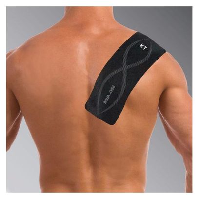 KT TAPE Cinta precortada en rollo PRO Wide Black 10 cintas