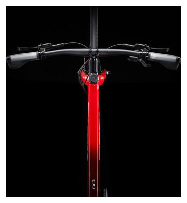 Produit Reconditionné - Vélo Fitness Trek FX 3 Disc Shimano Deore 10V 700 mm Rouge Viper 2023