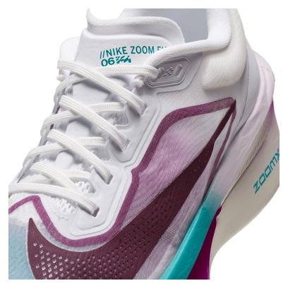 Chaussures Running Nike Zoom Fly 6 Blanc/Bleu/Rose Femme