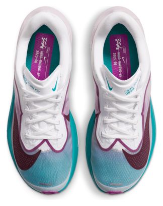 Chaussures Running Nike Zoom Fly 6 Blanc/Bleu/Rose Femme