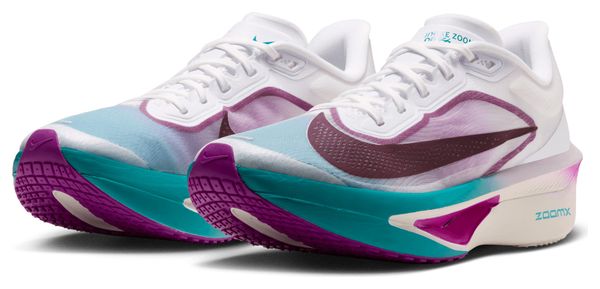 Chaussures Running Nike Zoom Fly 6 Blanc/Bleu/Rose Femme