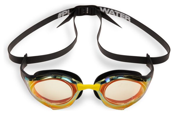 Occhialini da nuoto Arena Cobra Edge Swipe Mirror arancione/nero