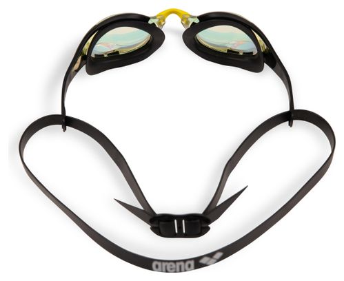 Occhialini da nuoto Arena Cobra Edge Swipe Mirror arancione/nero