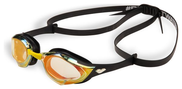 Occhialini da nuoto Arena Cobra Edge Swipe Mirror arancione/nero