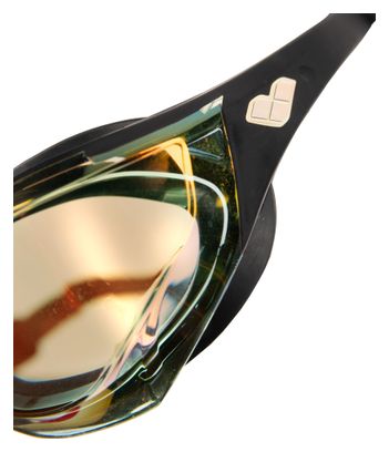 Occhialini da nuoto Arena Cobra Edge Swipe Mirror arancione/nero