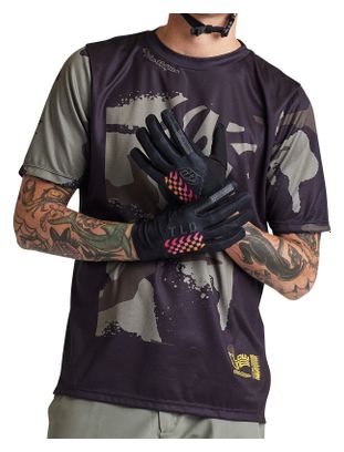 Maillot de manga corta Troy Lee Designs Flowline Negro/Verde