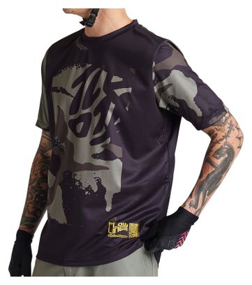 Maillot de manga corta Troy Lee Designs Flowline Negro/Verde