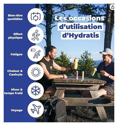 HYDRATIS - Pastilles Effervescentes Pêche - Riche en Minéraux