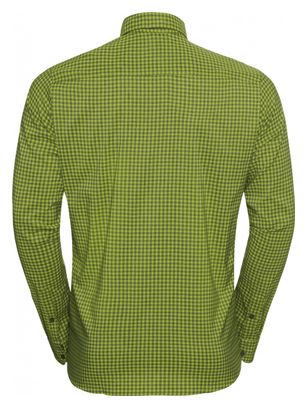 Long sleeve shirt Odlo Nikko Check Green Khaki
