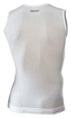 Sixs ärmelloses Unterhemd SML BT Weiß / Carbon