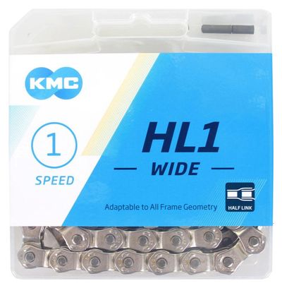 KMC Fahrradkette Hl1 1/8 Wide Silver 100 Glieder