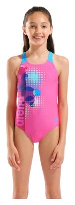Arena Dots Badeanzug, rosa/mehrfarbig, für Mädchen