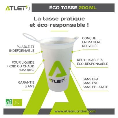 Eco-tasse ultra light avec anneau 200 ml ATLET