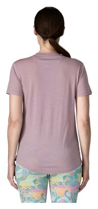 T-Shirt Patagonia Capilene Cool Merino Blend Violet Femme