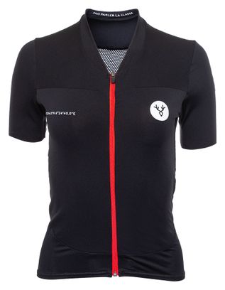 LeBram Galibier Damen Kurzarmtrikot Schwarz