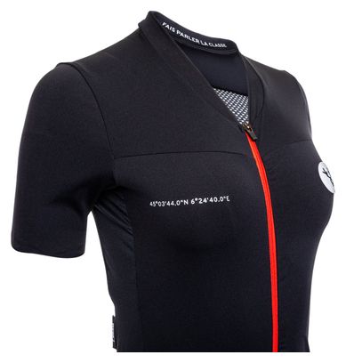 LeBram Galibier Damen Kurzarmtrikot Schwarz