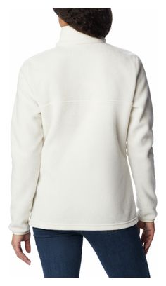 Women's Columbia Benton Springs 1/2 Zip White Fleece Sweatshirt