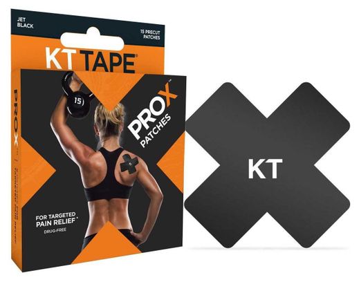 Bande prédécoupée KT TAPE PRO X Noir 15 bandes