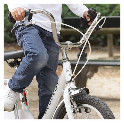 Velo Enfant Peugeot LJ16 16 Single Speed Blanc 4 a 6 ans Alltricks