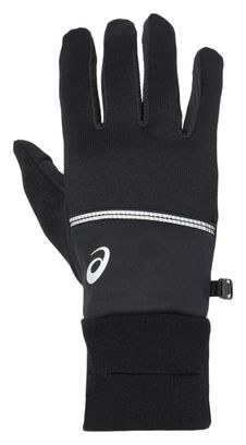 Winddichte Asics Wind-Block Handschuhe Schwarz Herren