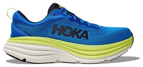 Chaussures Running Hoka Bondi 8 Bleu/Vert Homme