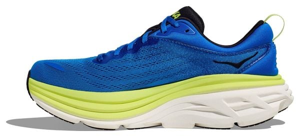 Chaussures Running Hoka Bondi 8 Bleu/Vert Homme