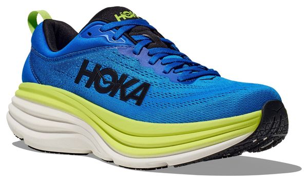 Chaussures Running Hoka Bondi 8 Bleu/Vert Homme