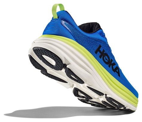 Chaussures Running Hoka Bondi 8 Bleu/Vert Homme