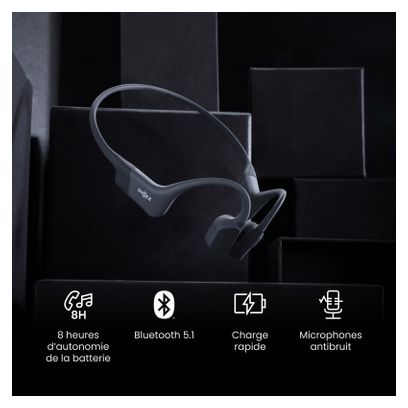 Shokz OpenRun USB-C Bone Conduction Casco Black Cosmic