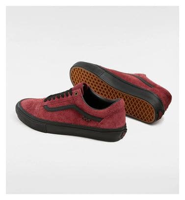 Vans Skate Old Skool Hairy Suede Red Bordeaux