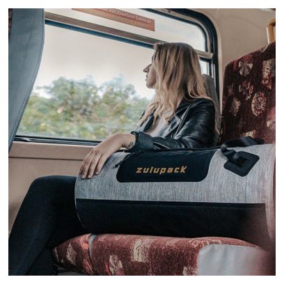 Sac week-end étanche 32L IP66 TPU gris camel Zulupack