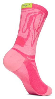 Hoka Clifton Crew Socks Pink Unisex