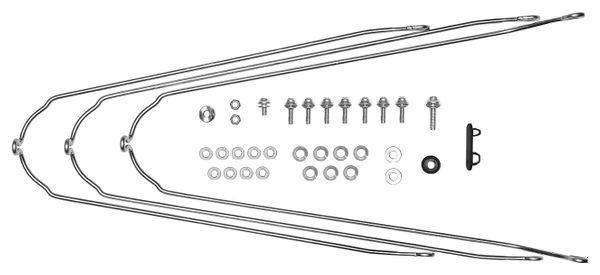 Paire de Gardes-Boue Electra Cruiser Go!/Townie Go! 26'' Blanc