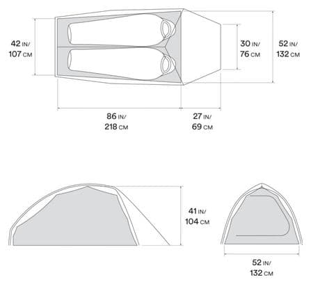 Tente Mountain Hardwear Nimbus? UL 2 Tent Blanc Unisex O/S