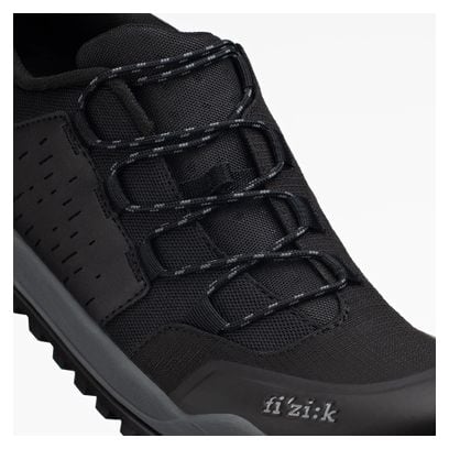 Pair of Fizik Terra Ergolace X2 Flat Shoes Black