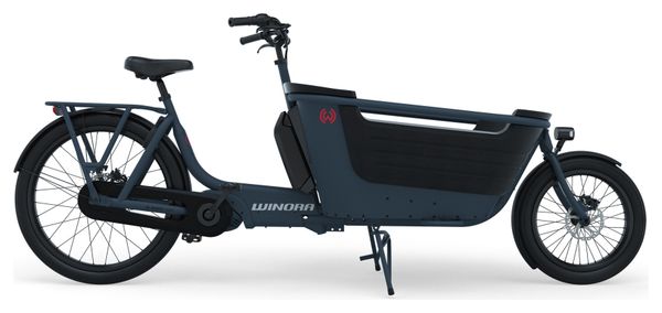Bicicleta eléctrica de carga Winora F.U.B. 2W Shimano Nexus 5S 500 Wh 20/26'' Azul Marino 2023