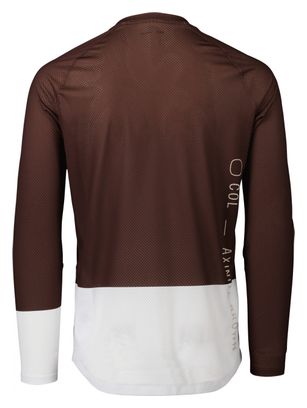 Maglia a manica lunga Poc MTB Pure Brown / White