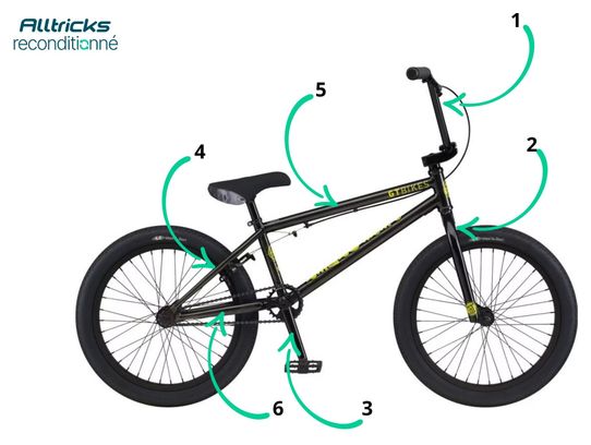 GT Performer Kachinsky 20.5'' Black Freestyle BMX Bike 2022