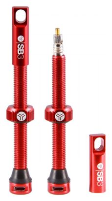  Kroma SB3 Tubeless Presta Valves - Red