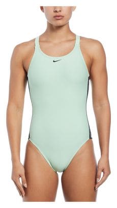 Nike Swim Fusion Logo Tape Green Women's Swimsuit
