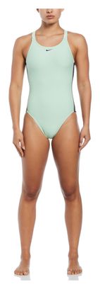 Nike Swim Fusion Logo Tape Badeanzug Grün Damen
