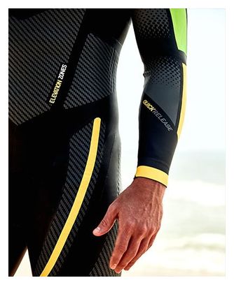Tyr Hurricane Cat 5 Neoprene Wetsuit Black/Green/Yellow Men's