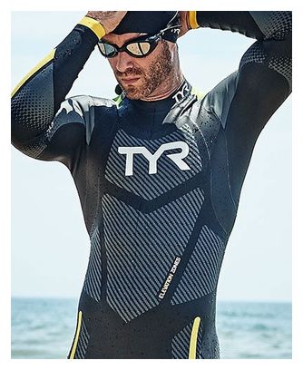 Tyr Hurricane Cat 5 Neoprene Wetsuit Black/Green/Yellow Men's