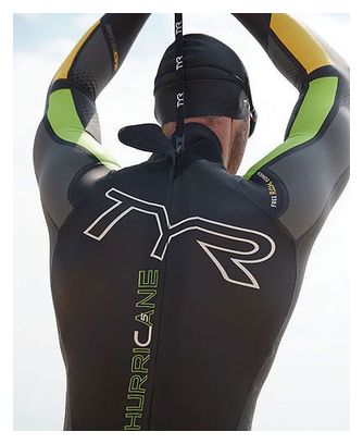 Tyr Hurricane Cat 5 Neoprene Wetsuit Black/Green/Yellow Men's