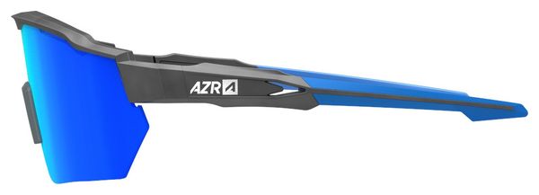 AZR Race RX Matte Black Goggles / Blue Screen