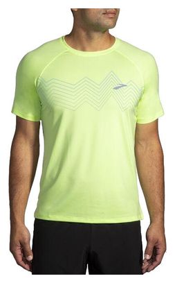 Maillot manches courtes Brooks Atmosphere 2.0 Jaune Homme